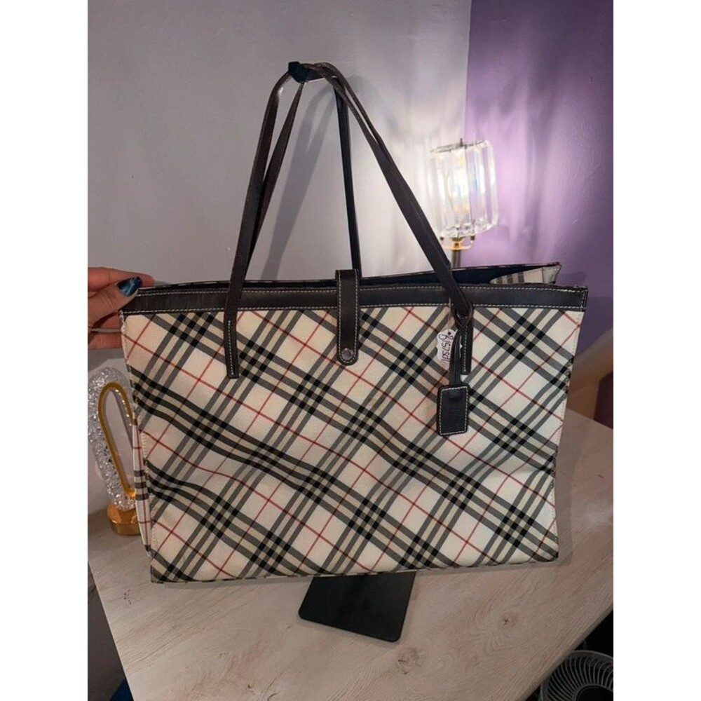 Burberry Nylon Nova Check tote
